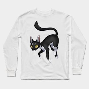 Cozy Tuxedo Cat Long Sleeve T-Shirt